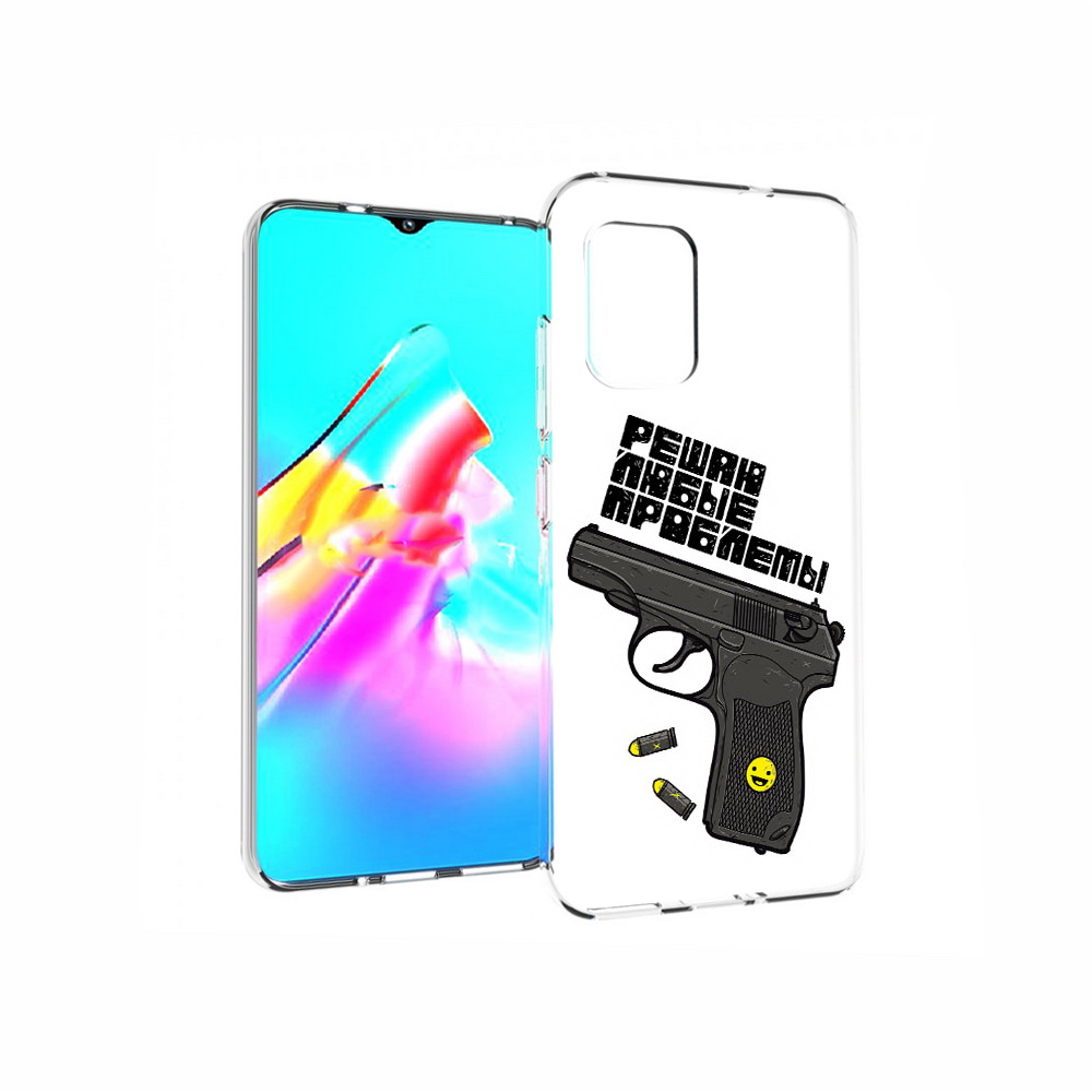 

Чехол MyPads Tocco для Asus Zenfone 8 пистолет против проблем, Прозрачный, Tocco