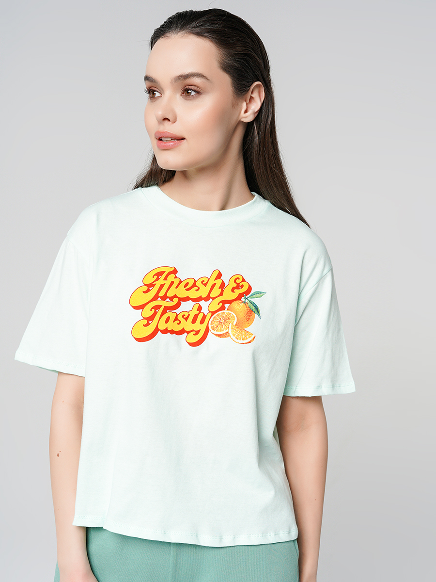 

Футболка женская ТВОЕ 90001 зеленая M, 90001