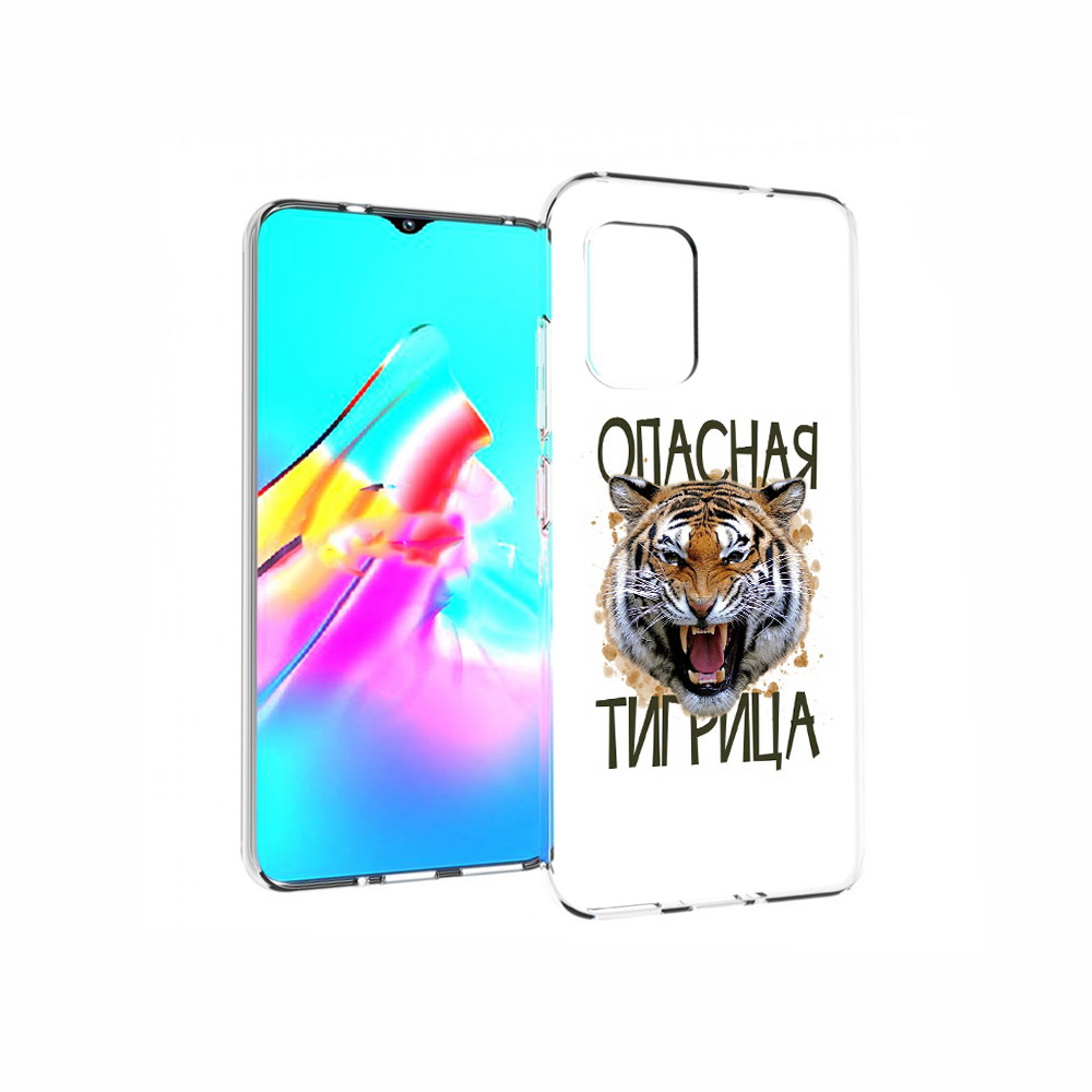 

Чехол MyPads Tocco для Asus Zenfone 8 опасная тигрица, Прозрачный, Tocco