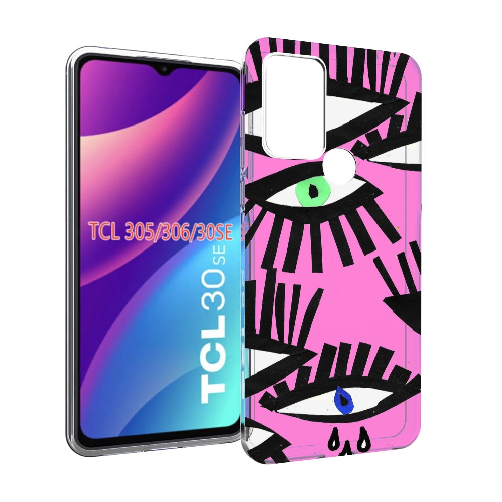 

Чехол MyPads глазки абстракция для TCL 30SE/305/306/30E, Tocco