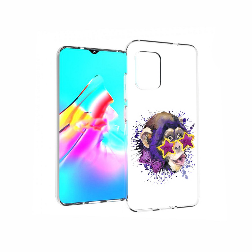 

Чехол MyPads Tocco для Asus Zenfone 8 обезьяна в очках, Прозрачный, Tocco