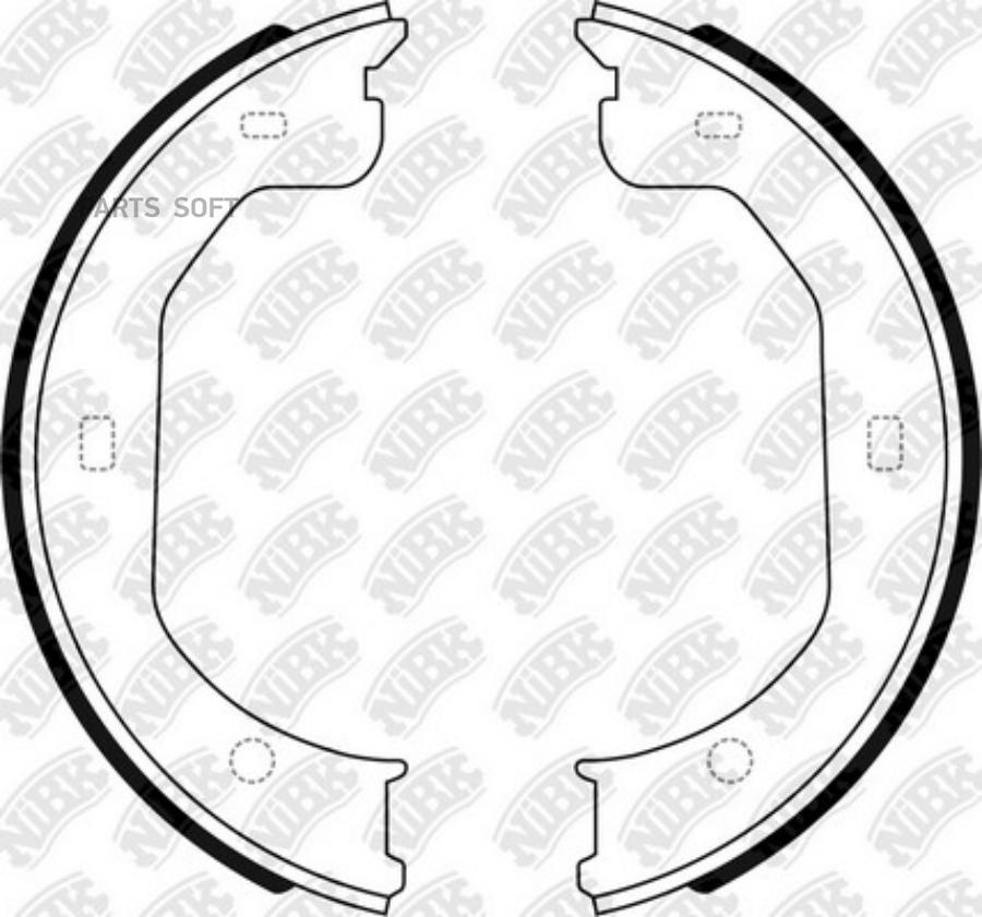 

Колодки барабан.MAZDA Tribute 2.3 3.0 00-07 1шт NIBK FN0710