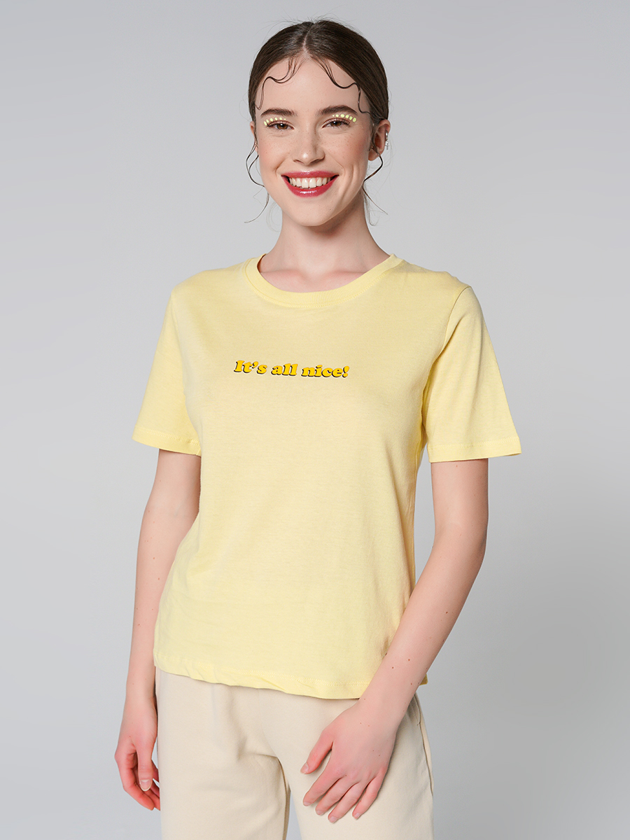 

Футболка женская ТВОЕ 90078 желтая XL, 90078