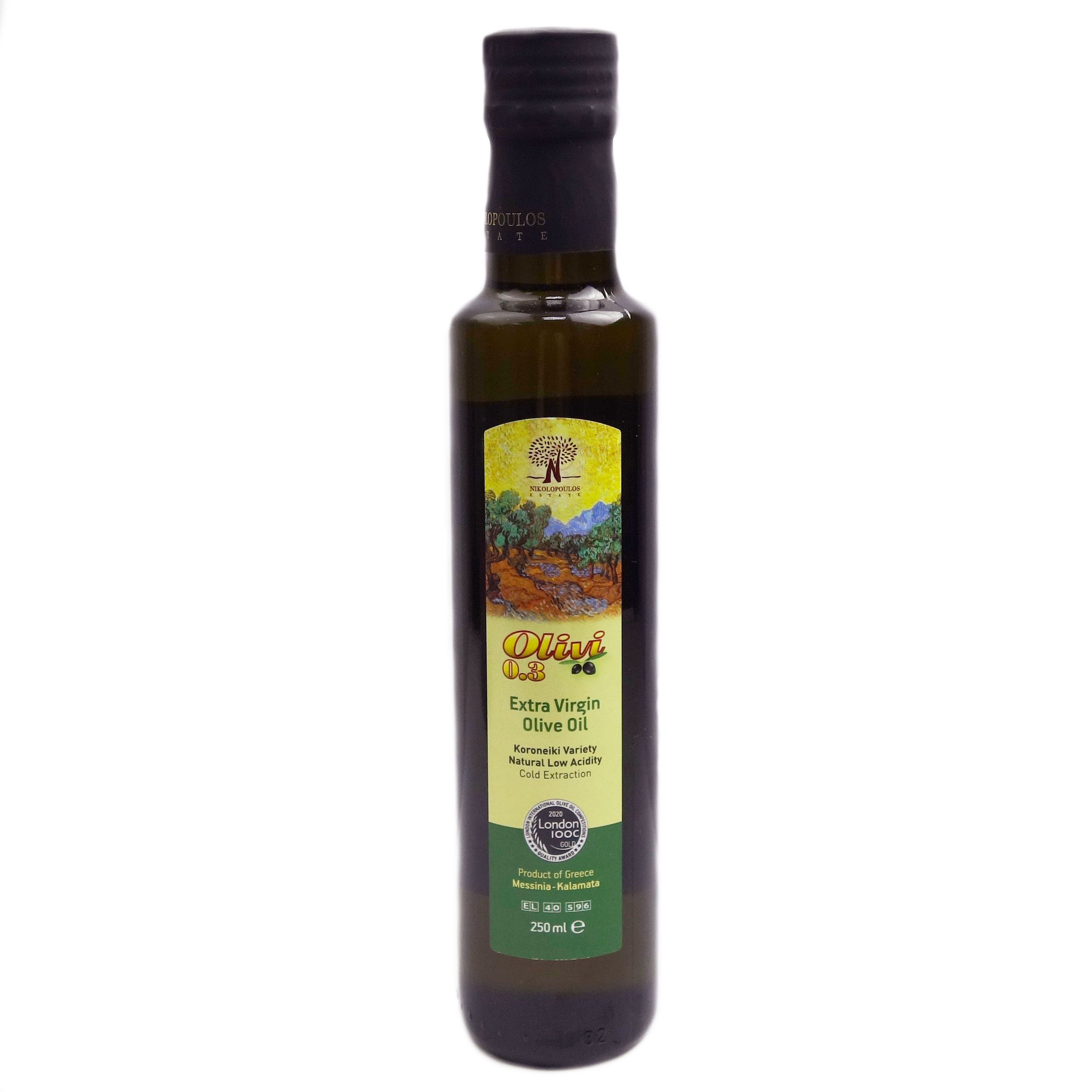 Оливковое масло Olivi 0.3 фермерское extra virgin, 250 мл