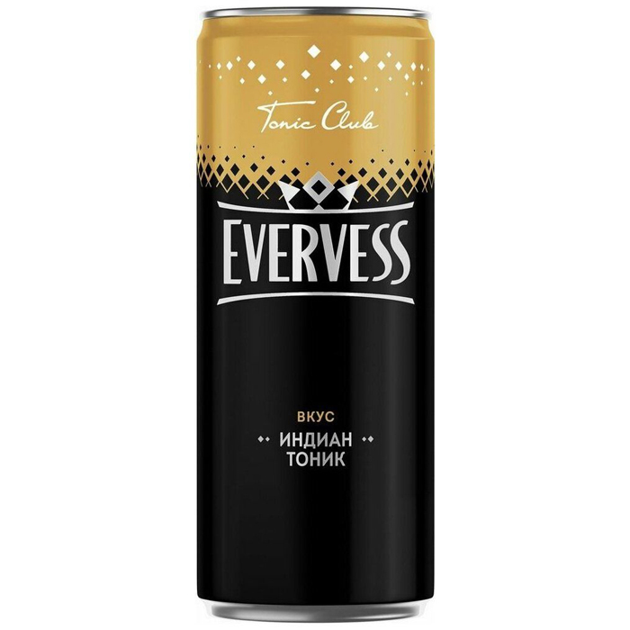 Газированный напиток Evervess Индиан Тоник сильногазированный 0,33 л