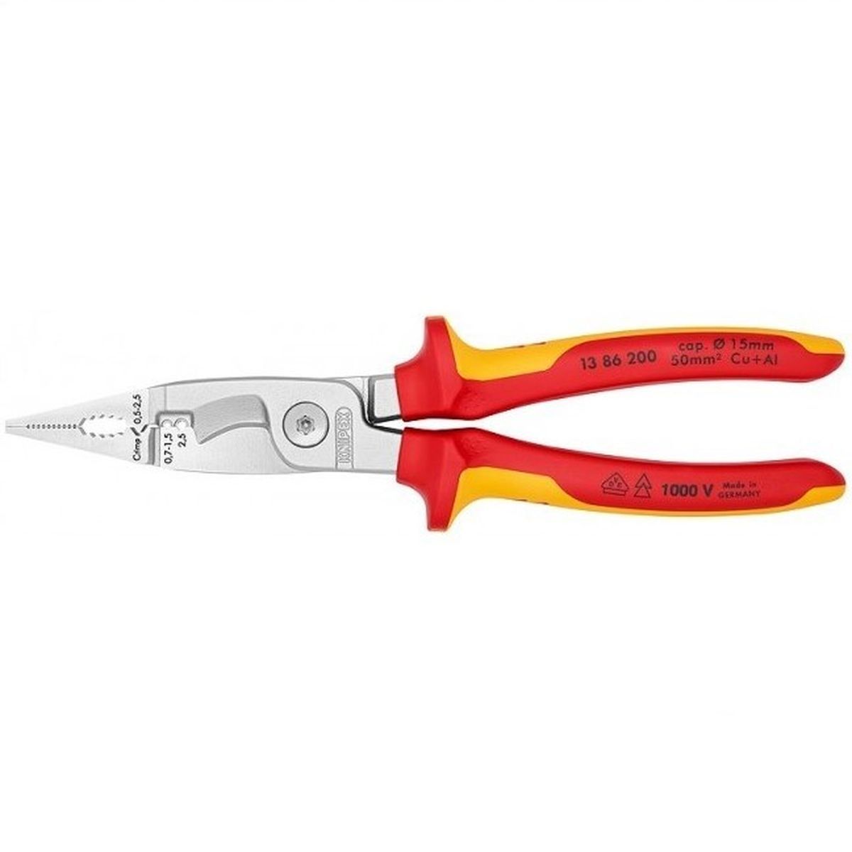 

Строительные клещи Knipex KN-1386200SB, диэлектрика