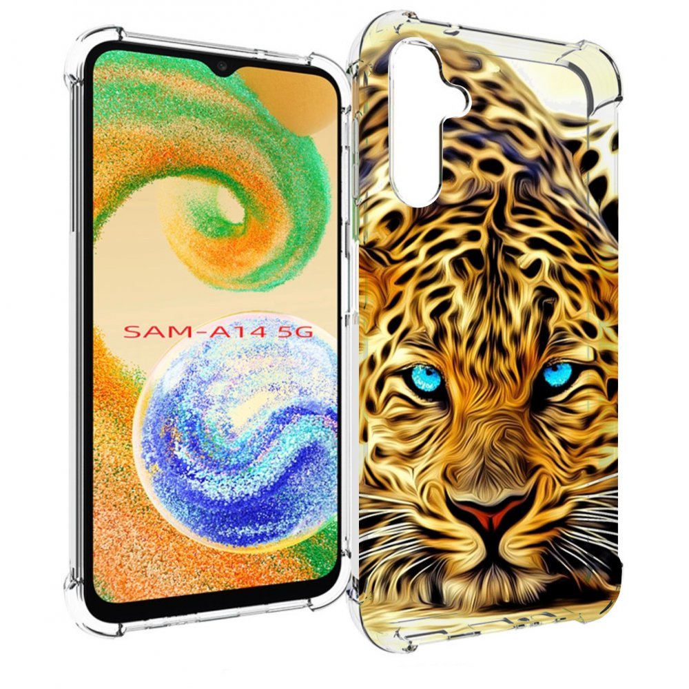 

Чехол MyPads Голубоглазый-гепард для Samsung Galaxy A14 5G, Прозрачный, Tocco