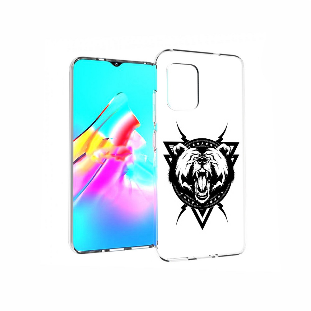 

Чехол MyPads Tocco для Asus Zenfone 8 медведь в треугольнике, Прозрачный, Tocco