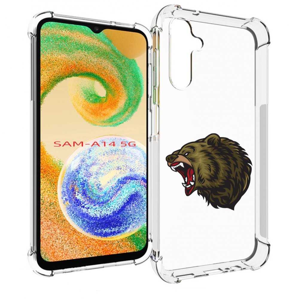 

Чехол MyPads Голова-медведь для Samsung Galaxy A14 5G, Прозрачный, Tocco