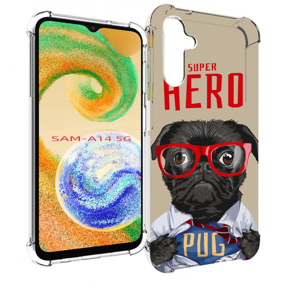 

Чехол MyPads Герой-PUG для Samsung Galaxy A14 5G, Прозрачный, Tocco