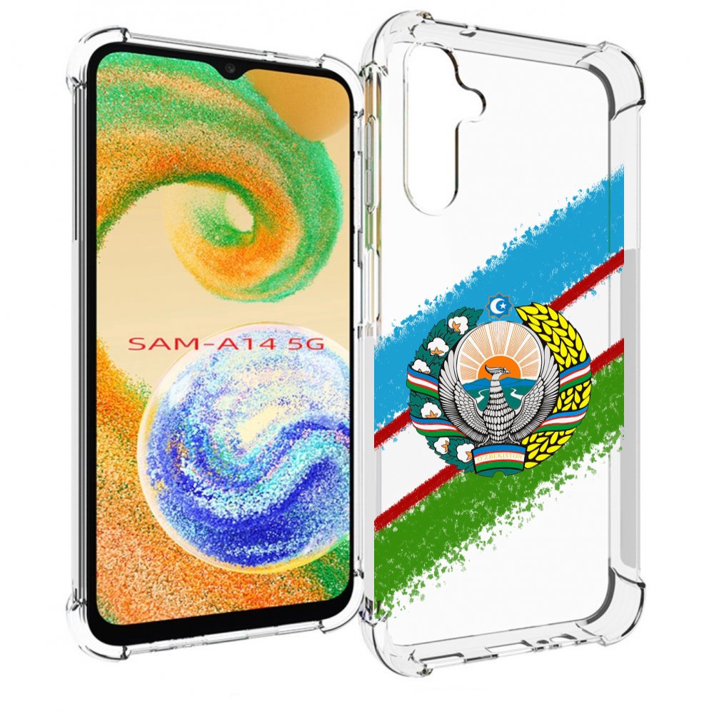 

Чехол MyPads Герб флаг Узбекистана для Samsung Galaxy A14 5G, Прозрачный, Tocco