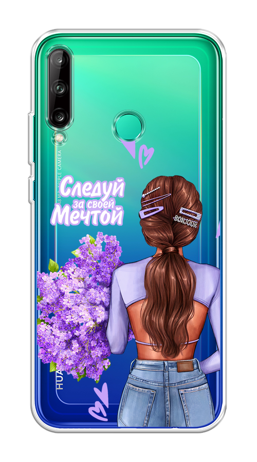 

Чехол на Honor 9C, Huawei P40 Lite E/Y7p "Следуй за своей мечтой", Фиолетовый;коричневый, 6103350-1