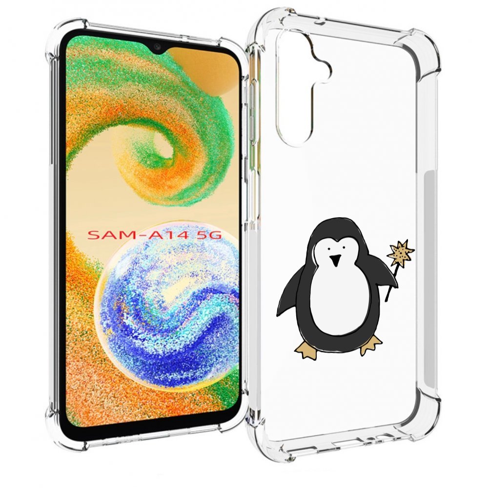 

Чехол MyPads Волшебный пингвин для Samsung Galaxy A14 5G, Прозрачный, Tocco