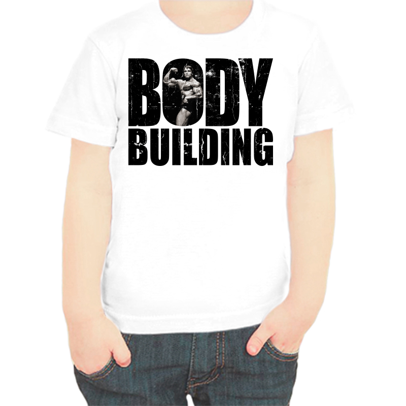 

Футболка мальчику белая 34 р-р body building, Белый, fdm_body_building