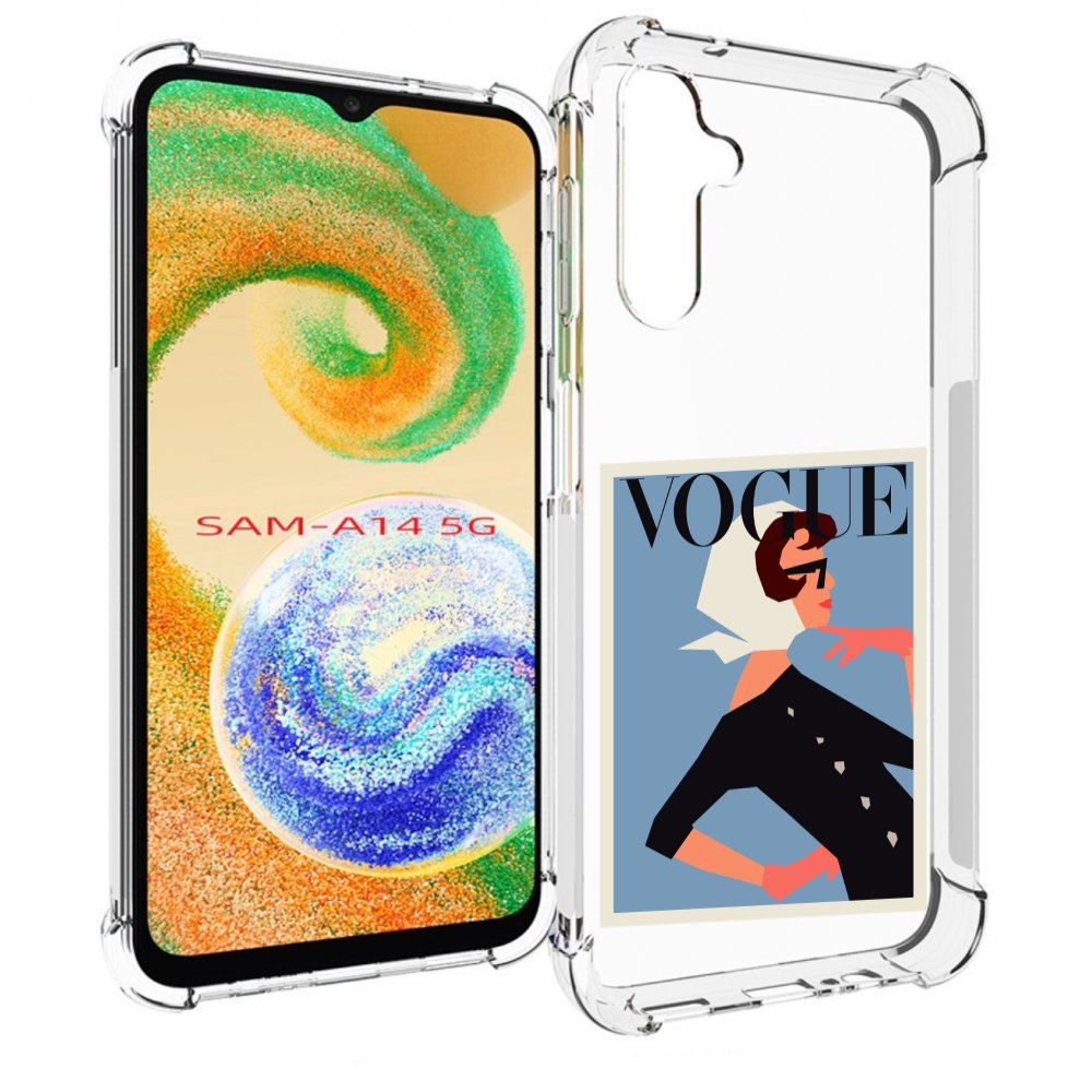

Чехол MyPads Вогуе картинка для Samsung Galaxy A14 5G, Прозрачный, Tocco
