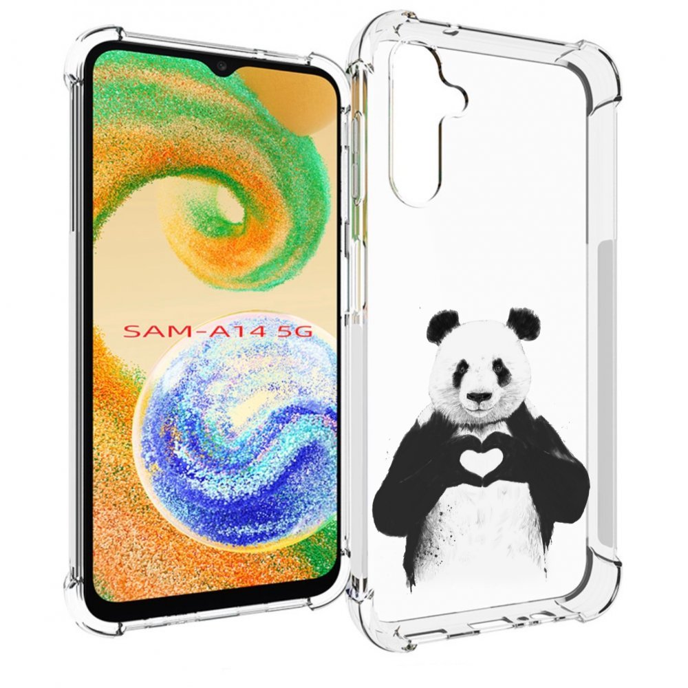 

Чехол MyPads Влюбленная панда для Samsung Galaxy A14 5G, Прозрачный, Tocco