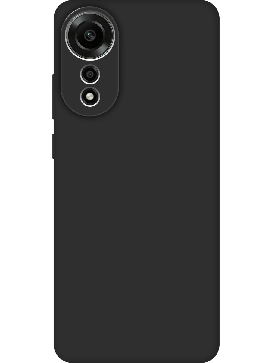 

Силиконовый чехол на Oppo A78 4G матовый черный, 782630013