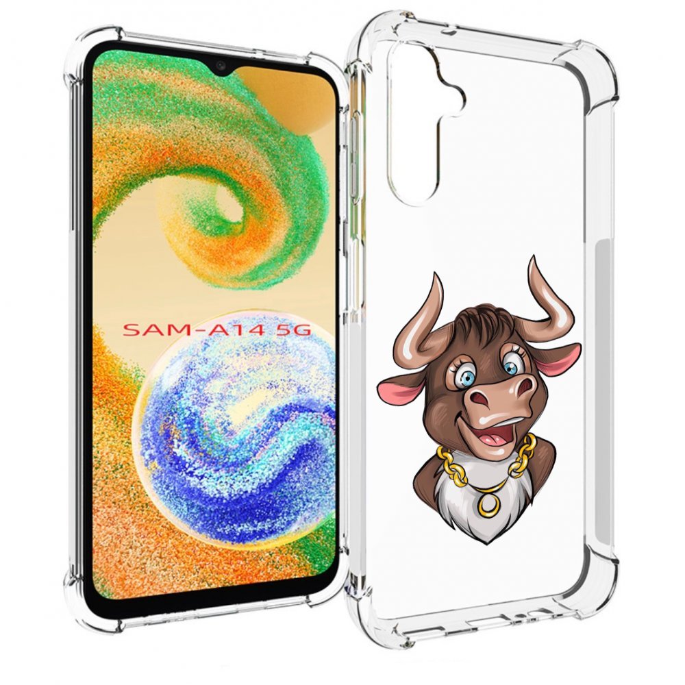 

Чехол MyPads Бычок для Samsung Galaxy A14 5G, Прозрачный, Tocco