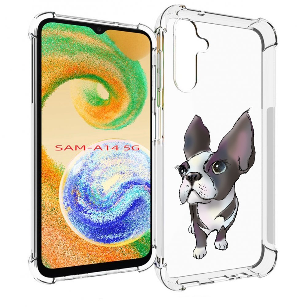 

Чехол MyPads Бульдожка для Samsung Galaxy A14 5G, Прозрачный, Tocco