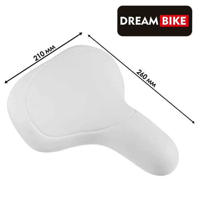 Седло Dream Bike спорт-комфорт, цвет белый