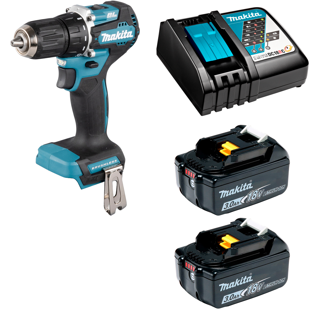 Дрель-шуруповерт аккумуляторная LXT 18В - 40Нм аккумулятор 2х3Ач и зу Makita DDF487RFE 3346000₽