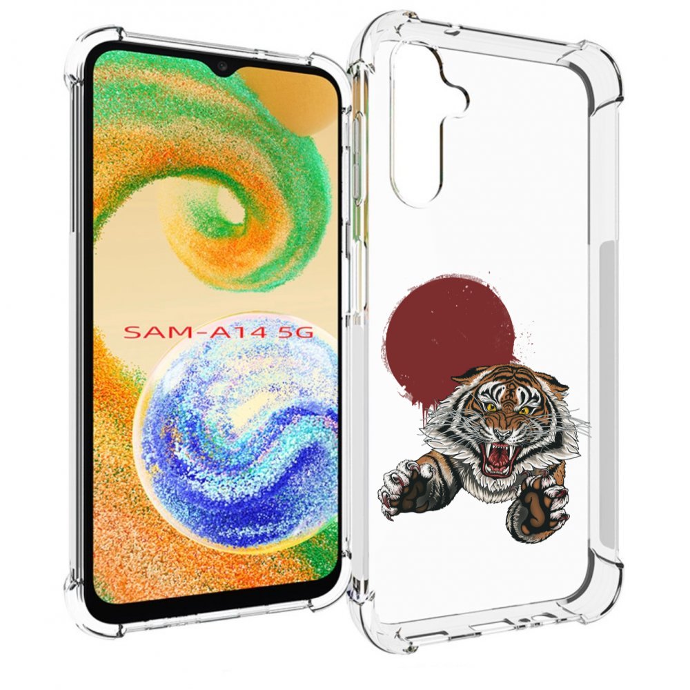 

Чехол MyPads Бросок тигра для Samsung Galaxy A14 5G, Прозрачный, Tocco