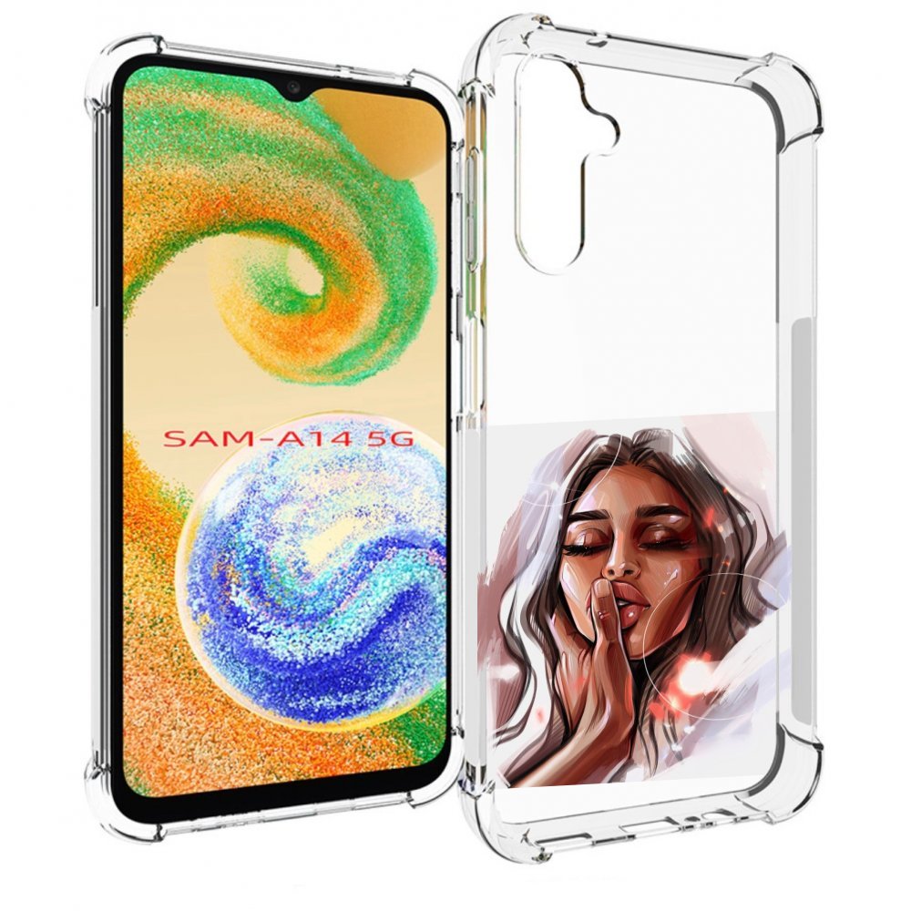 

Чехол MyPads Большие-губы женский для Samsung Galaxy A14 5G, Прозрачный, Tocco