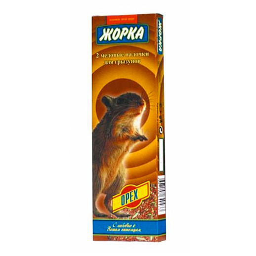 

Лакомство для грызунов Жорка Орех Медовые палочки, 140 г