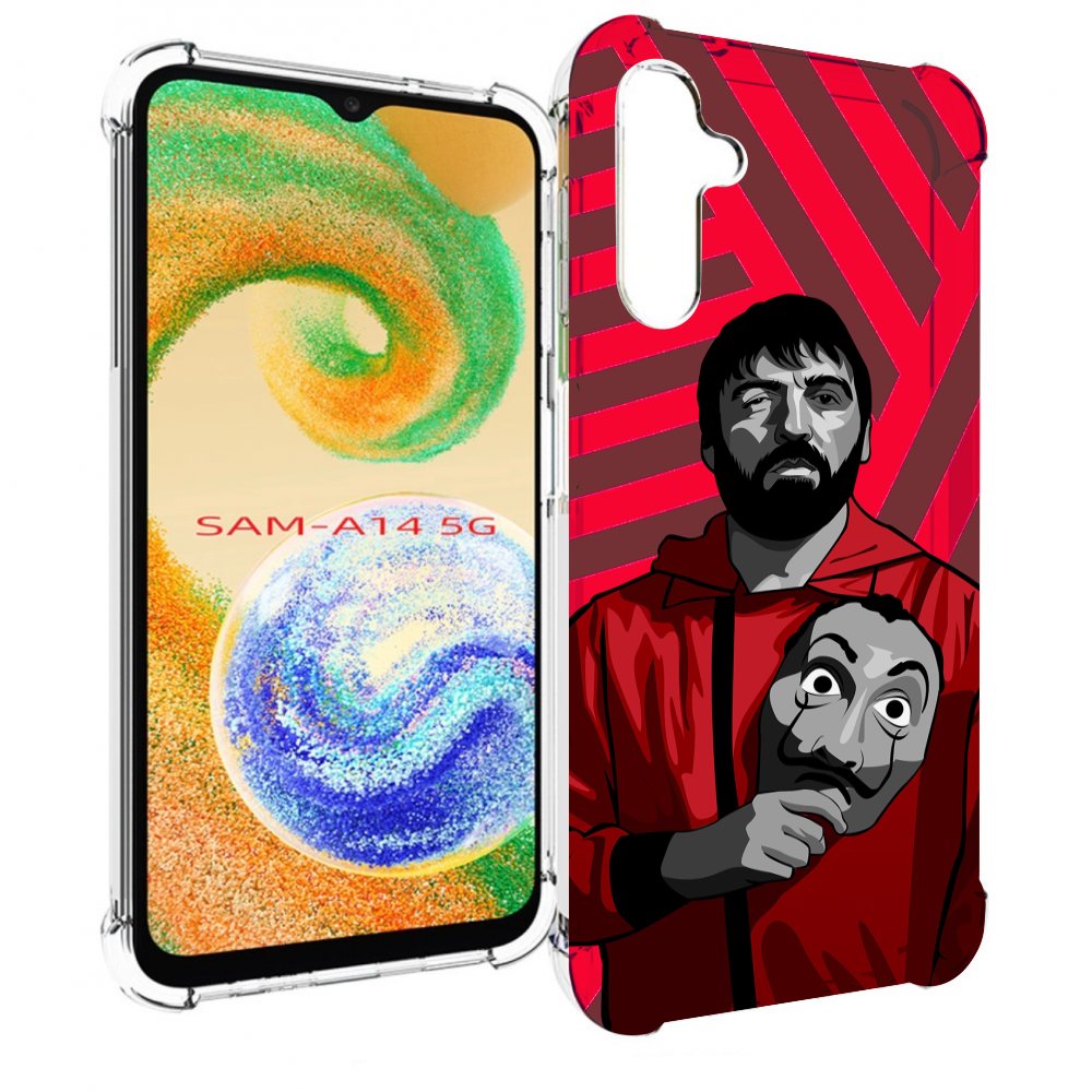 

Чехол MyPads Богата-Бумажный-дом для Samsung Galaxy A14 5G, Прозрачный, Tocco