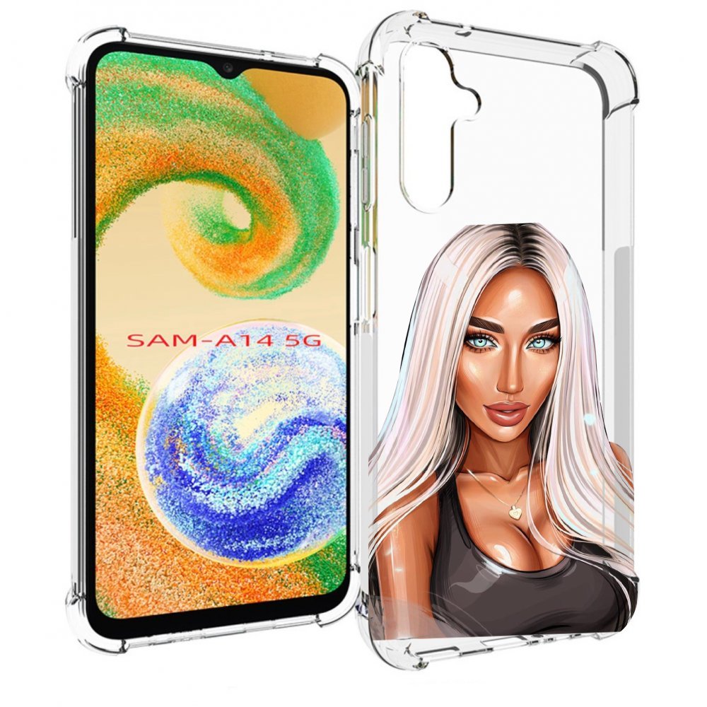 

Чехол MyPads Блондинка женский для Samsung Galaxy A14 5G, Прозрачный, Tocco