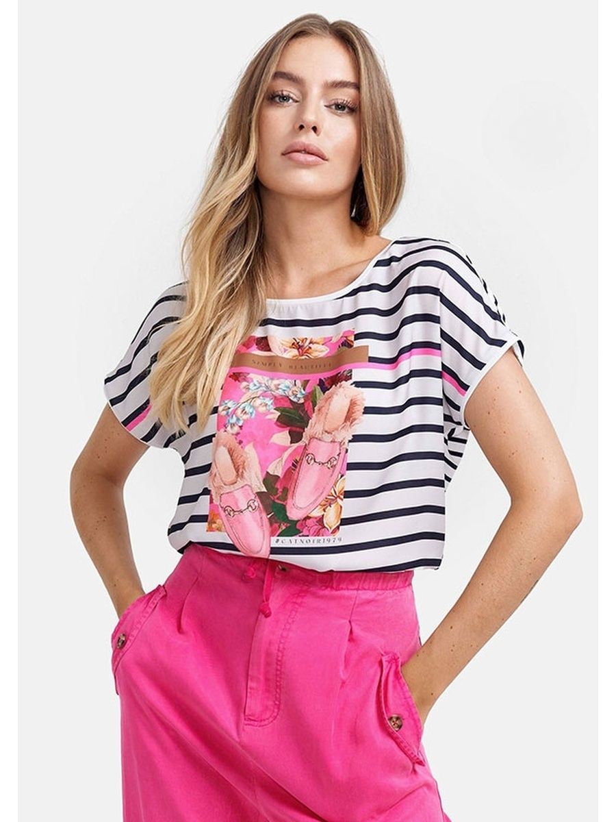 

Футболка женская CATNOIR 6570-10 белая 36 EU, Белый, 6570-10