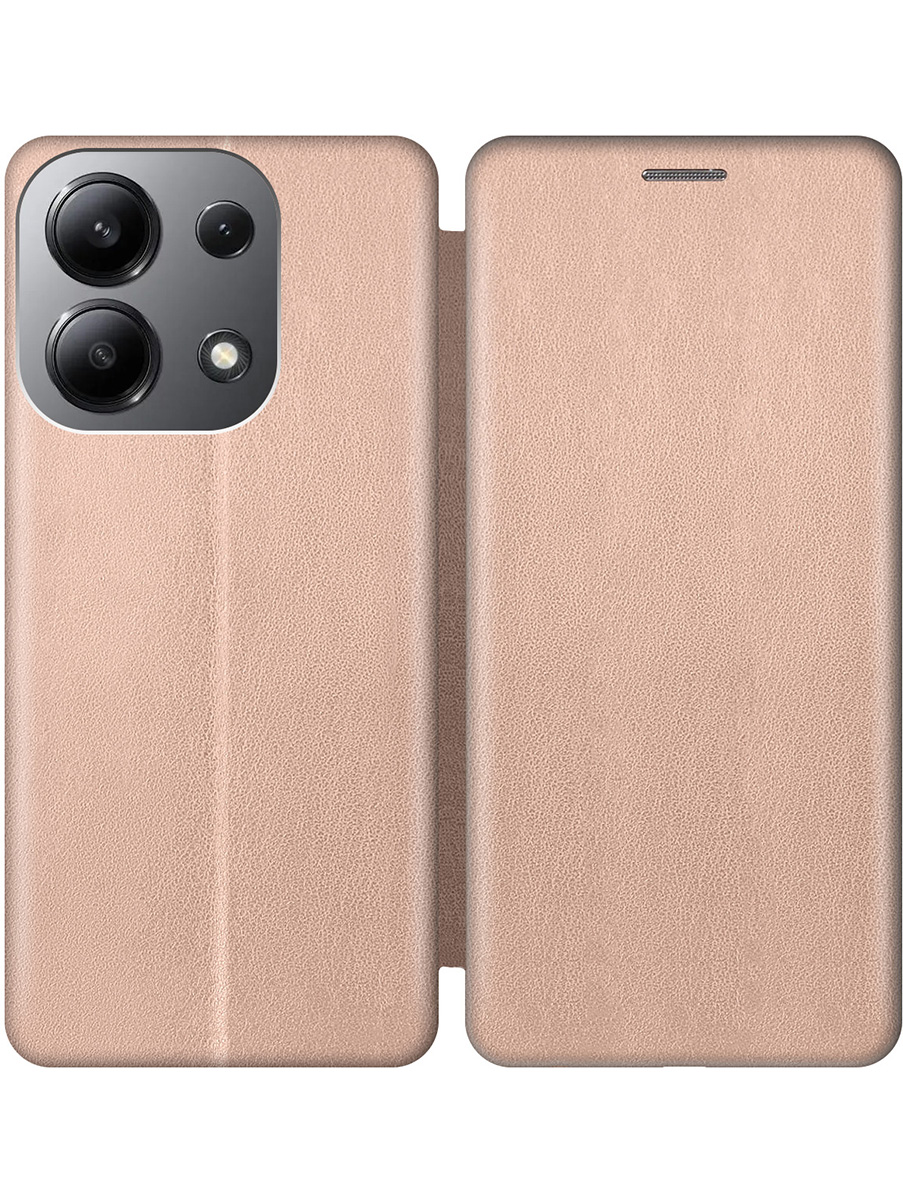 

Чехол-книжка на Xiaomi Redmi Note 13 4G золотой, Золотистый, 782622821