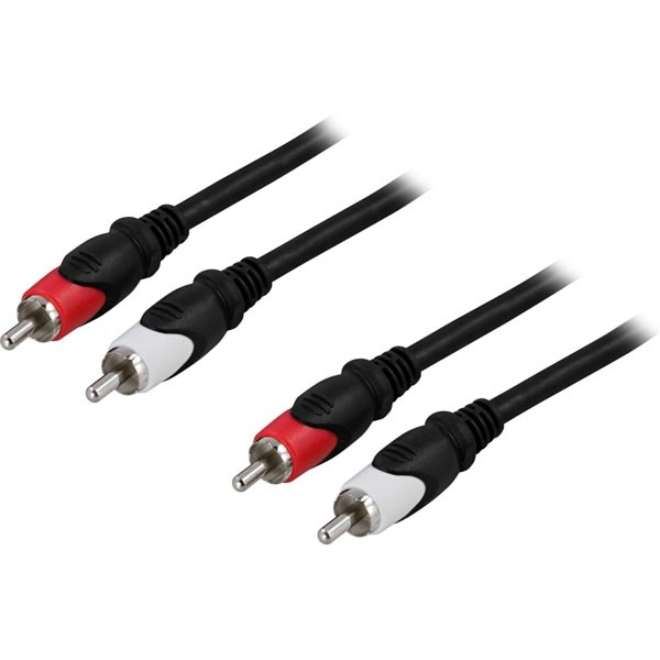 фото Кабель inline 2 x rca(m) - 2 x rca(m), 2 м