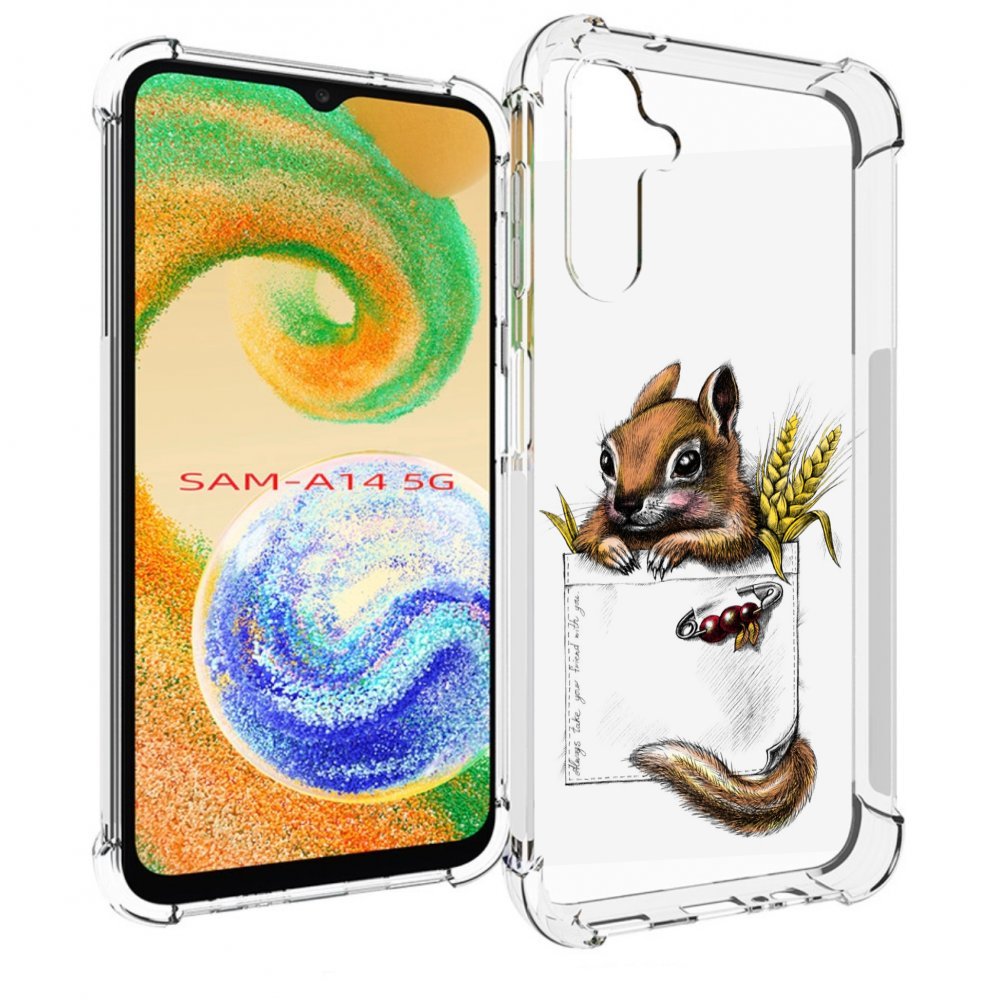 

Чехол MyPads Белочка для Samsung Galaxy A14 5G, Прозрачный, Tocco