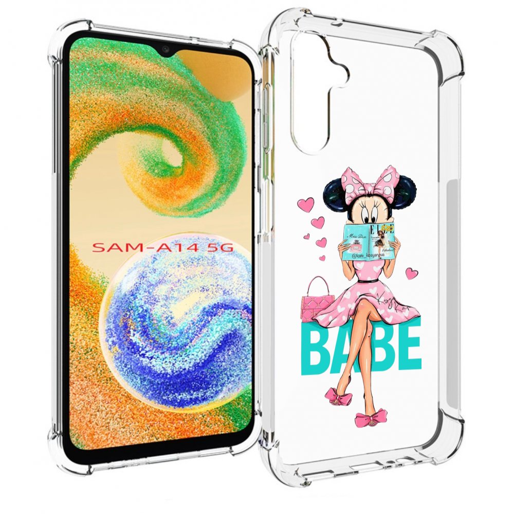 

Чехол MyPads Бейби-микки для Samsung Galaxy A14 5G, Прозрачный, Tocco