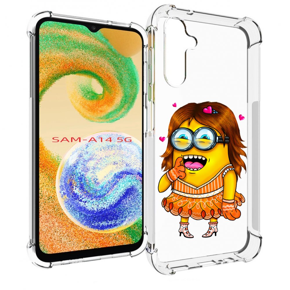 

Чехол MyPads Миньон девочка для Samsung Galaxy A14 5G, Прозрачный, Tocco