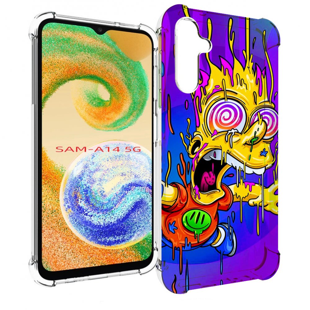 

Чехол MyPads Барт-арт-стрит для Samsung Galaxy A14 5G, Прозрачный, Tocco