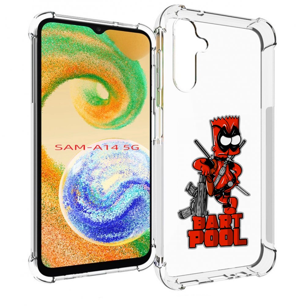 

Чехол MyPads Барт-Пул для Samsung Galaxy A14 5G, Прозрачный, Tocco