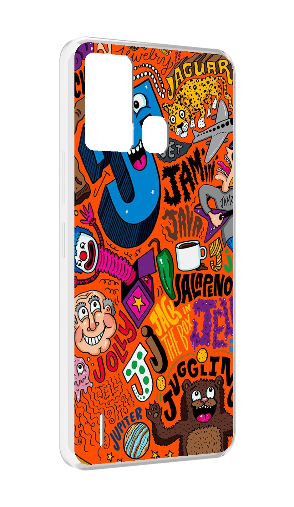 

Чехол MyPads funky-decor для ITEL S16 / ITEL Vision 1 Pro, Прозрачный, Tocco