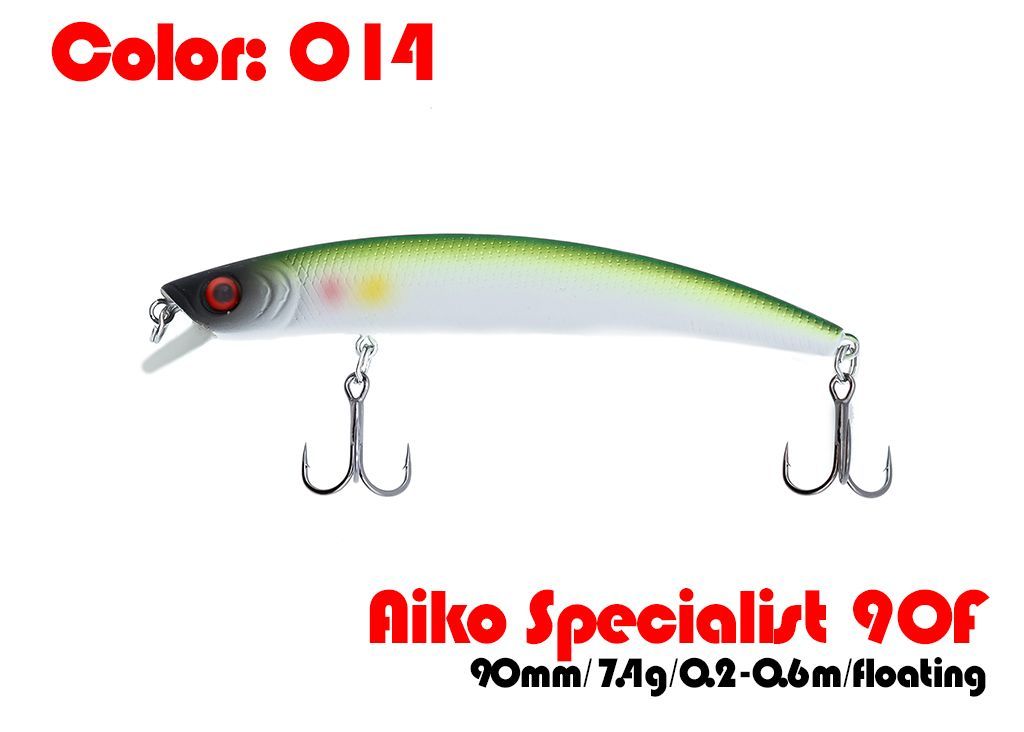

Воблер Aiko SPECIALIST 90F # 014, SPECIALIST