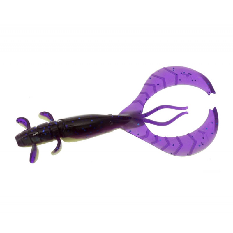 

Силиконовая приманка FLAGMAN Рак FL Craw 2,5" #0527 Violet/Lime Chartreuse 12см 6шт, FFLC25