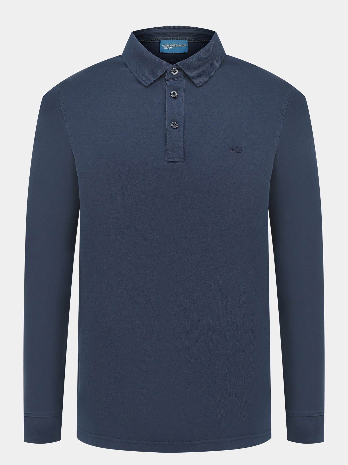 

Лонгслив мужской Alessandro Manzoni denim 465499 синий 52 RU, 465499