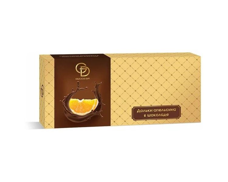 Набор конфет Dolcedolka Delicious Gift Дольки апельсина в молочном шоколаде 95 г
