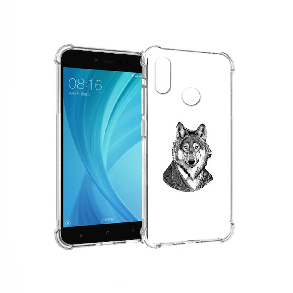 

Чехол MyPads Tocco для Xiaomi Redmi Note 5 волк в пиджаке (PT113434.311.266), Прозрачный, Tocco
