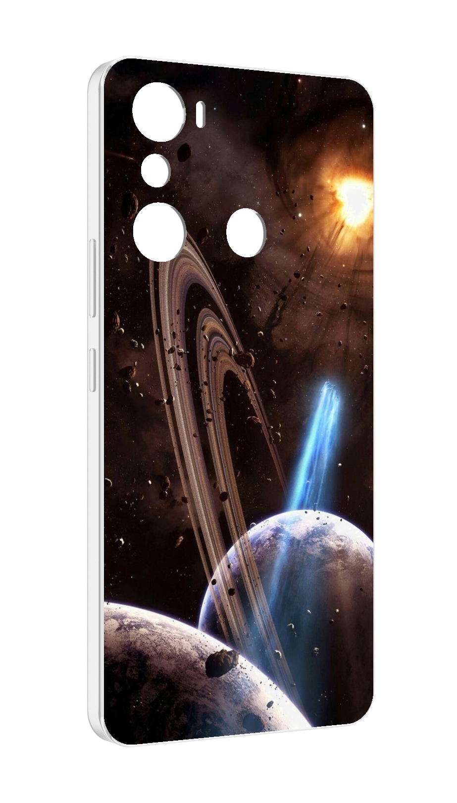 

Чехол MyPads сатурн в космосе для Infinix Hot 20i, Прозрачный, Tocco