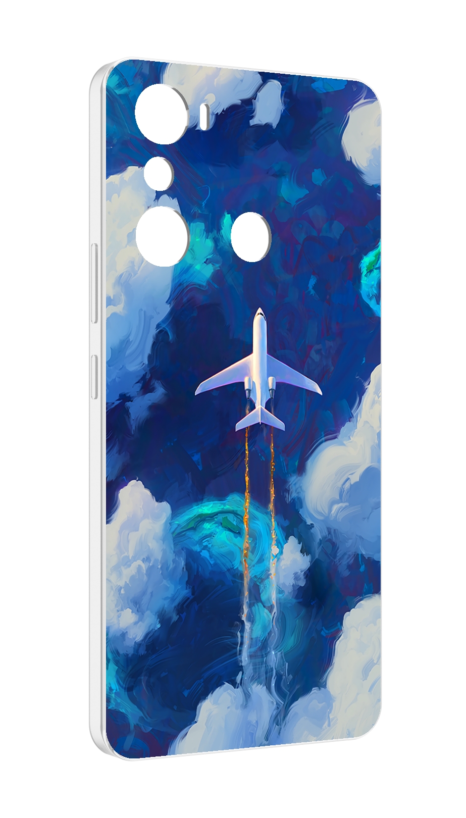 

Чехол MyPads самолет-в-небе-рисунок для Infinix Hot 20i, Прозрачный, Tocco