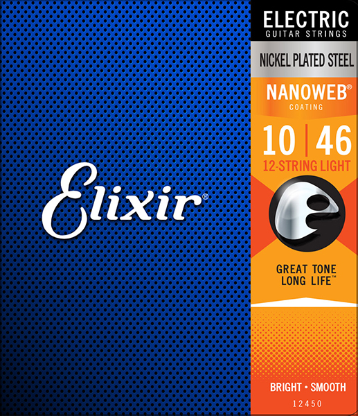 

NANOWEB Комплект струн для 12-струнной электрогитары, Light, 10-46, Elixir 12450
