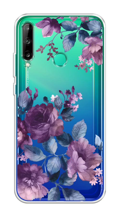 

Чехол на Honor 9C, Huawei P40 Lite E/Y7p "Purple Blossoms", Синий;фиолетовый, 6103350-1