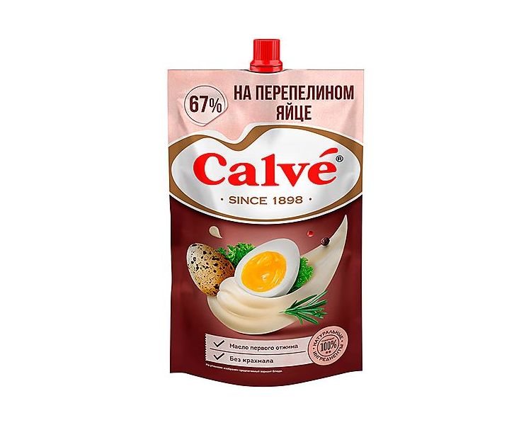 Майонез Calve на перепелином яйце 67% 400 г