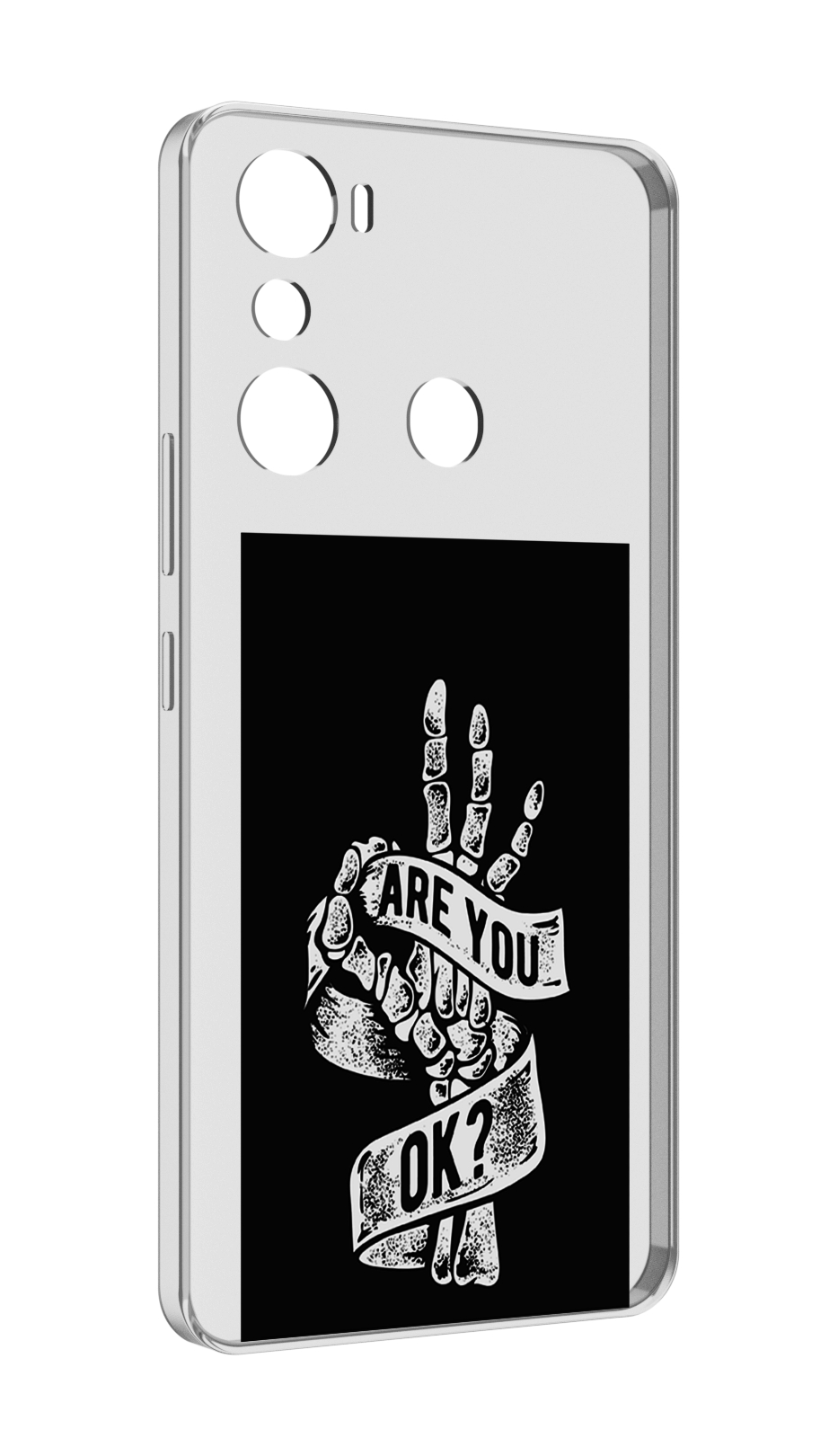 

Чехол MyPads рука-скелета для Infinix Hot 20i, Прозрачный, Tocco